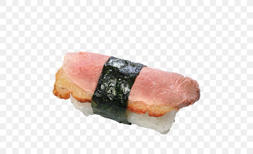 Sushi Spam Musubi Prosciutto Kobe Beef Veal, PNG, 500x500px, Sushi, Animal Source Foods, Asian Food, Beef, Comfort Download Free