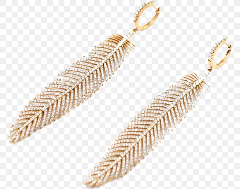 Earring Jewellery Diamond Gold Feather, PNG, 767x648px, Earring, Chain, Danish Krone, Diamond, Feather Download Free