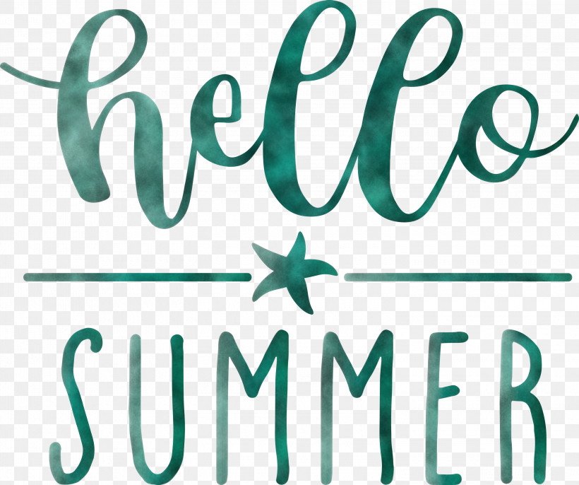 Hello Summer, PNG, 3000x2510px, Hello Summer, Area, Green, Line, Logo Download Free