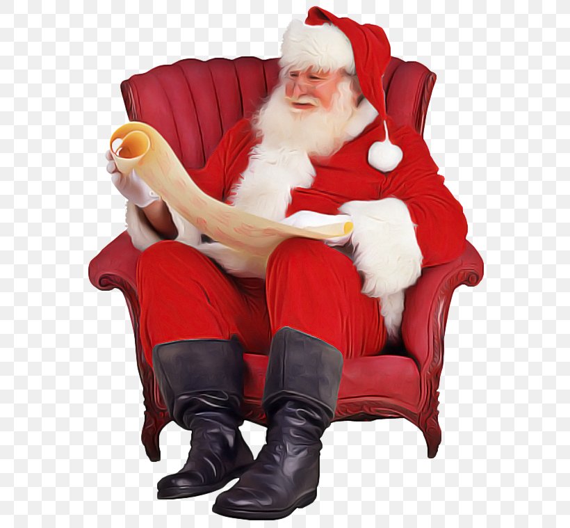Santa Claus, PNG, 596x759px, Santa Claus, Chair, Christmas, Christmas Eve, Christmas Stocking Download Free