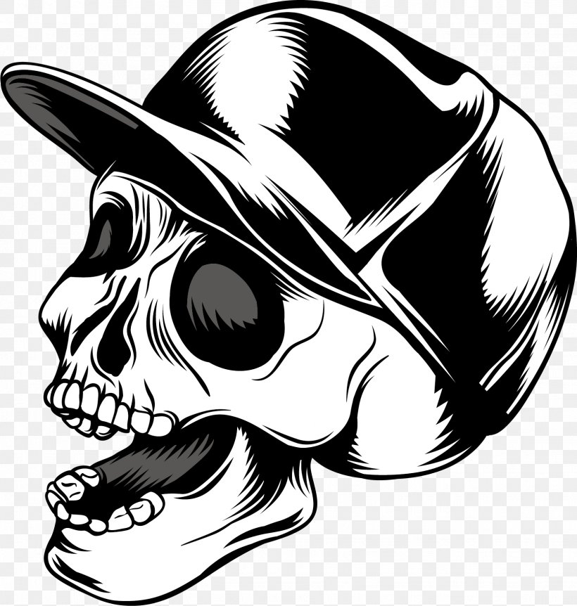 Skull Calavera Euclidean Vector, PNG, 1618x1701px, Skull, Art, Automotive Design, Baseball Cap, Black And White Download Free
