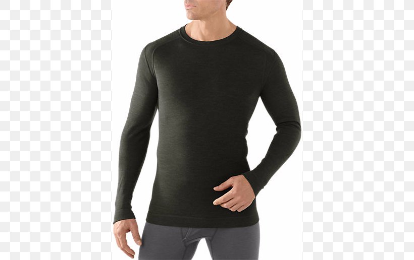 T-shirt Merino Smartwool Layered Clothing Long Underwear, PNG, 516x516px, Tshirt, Active Undergarment, Arm, Black, Clothing Download Free