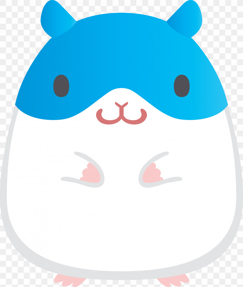 Hamster, PNG, 2540x3000px, Hamster, Blue, Cartoon, Muroidea, Nose Download Free