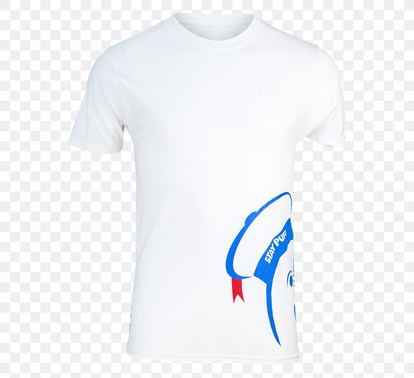 T-shirt Stay Puft Marshmallow Man Ghostbusters Sleeve, PNG, 750x750px, Tshirt, Active Shirt, Blue, Brand, Childhood Download Free