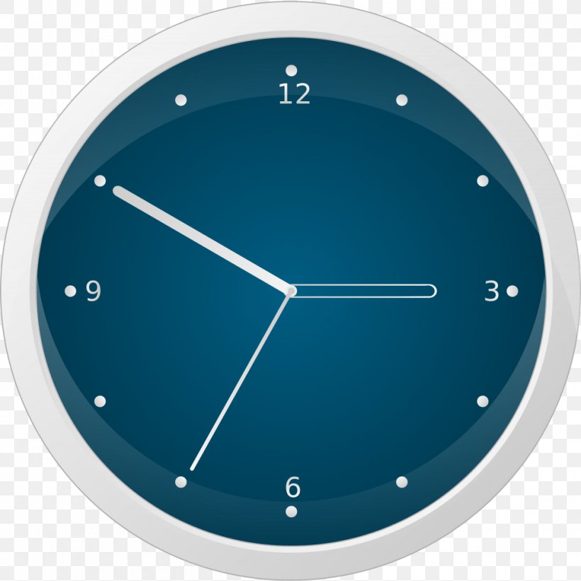Clock CorelDRAW Time Tutorial, PNG, 1002x1004px, Clock, Aqua, Azure, Blue, Corel Download Free