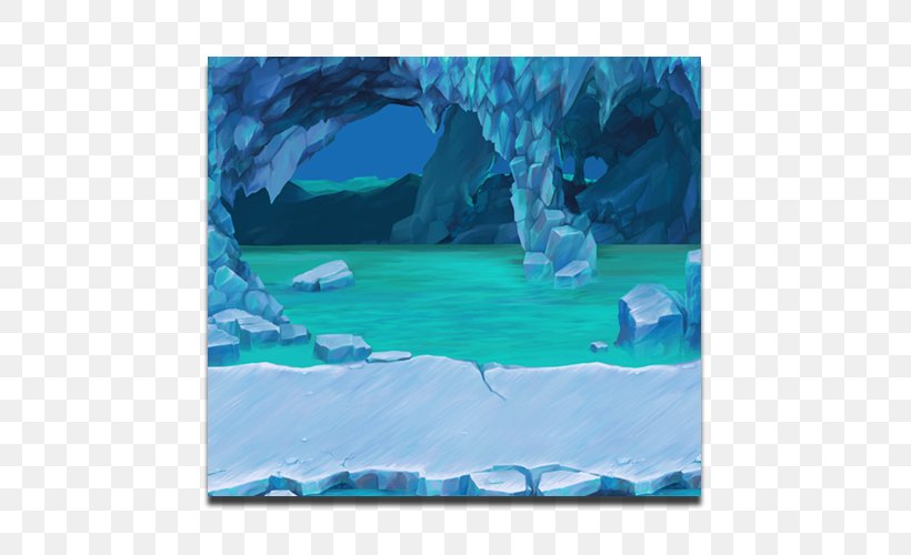 Ice Cave Video Game Polar Ice Cap, PNG, 600x500px, Cave, Aqua, Arctic, Arctic Ocean, Art Game Download Free