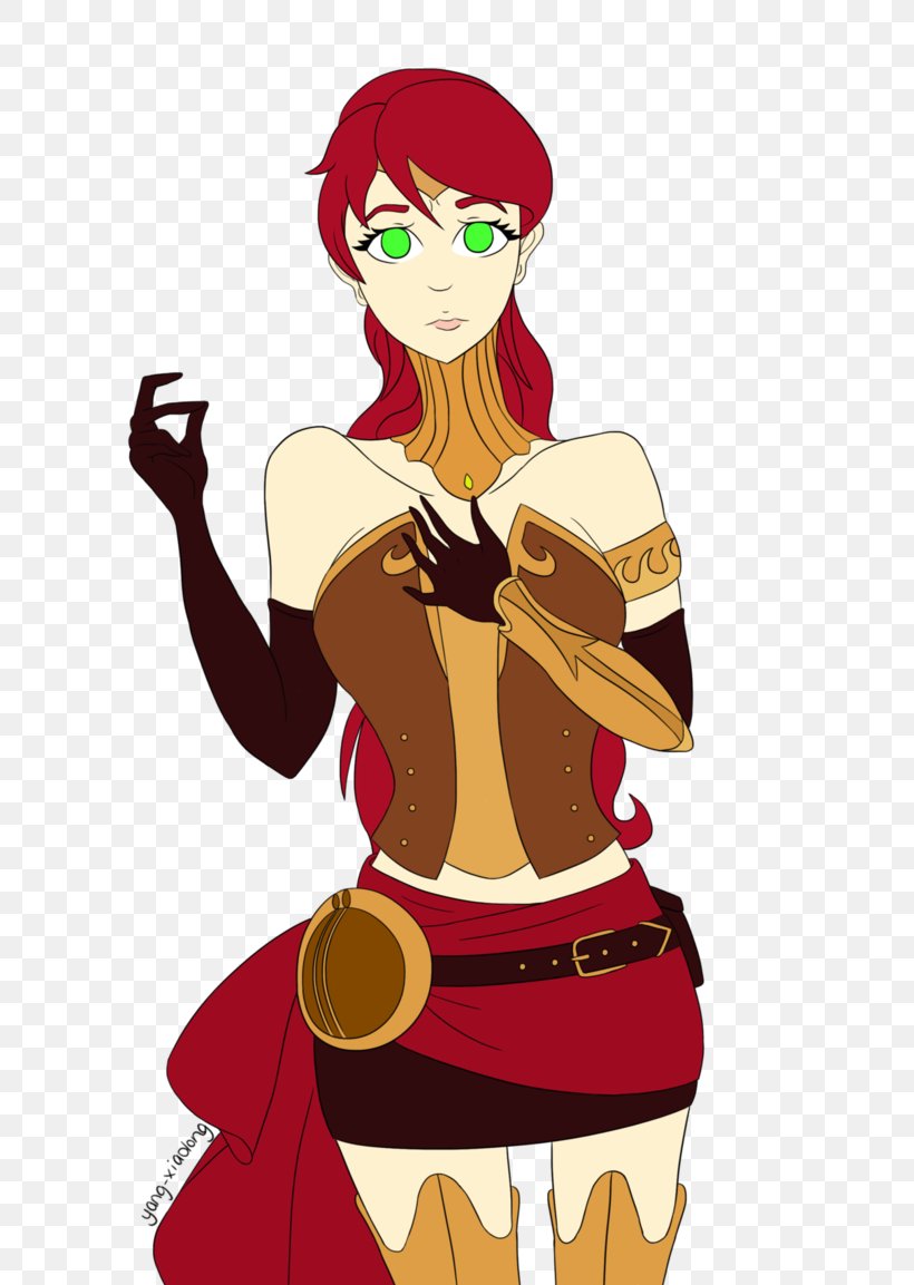 Pyrrha Nikos Nora Valkyrie Yang Xiao Long Pyrrha Jewelry Jaune Arc, PNG, 692x1153px, Watercolor, Cartoon, Flower, Frame, Heart Download Free