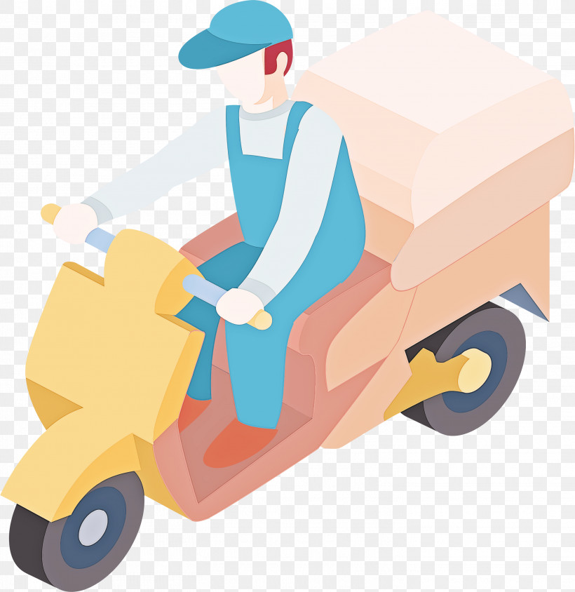 Riding Toy Transport Vehicle Cartoon Rolling, PNG, 2914x3000px, Riding Toy, Cartoon, Rolling, Scooter, Transport Download Free