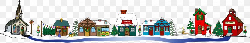 Santa Claus Christmas Village Clip Art, PNG, 1245x218px, Santa Claus, Christmas, Christmas Decoration, Christmas Dinner, Christmas Eve Download Free