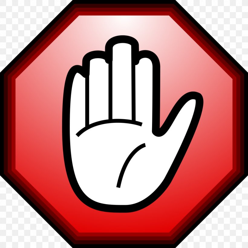 Hand Stop Sign Clip Art, PNG, 1024x1024px, Scalable Vector Graphics, Area, Finger, Free Content, Hand Download Free