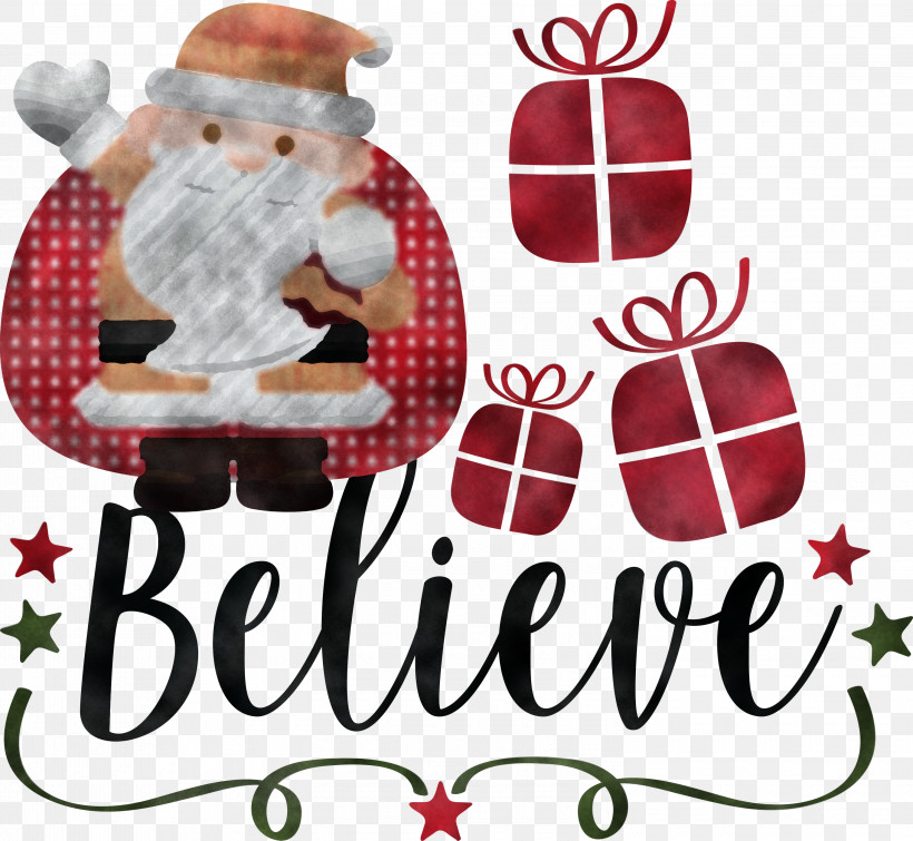 Believe Santa Christmas, PNG, 3000x2764px, Believe, Black, Black Screen Of Death, Christmas, Christmas Day Download Free