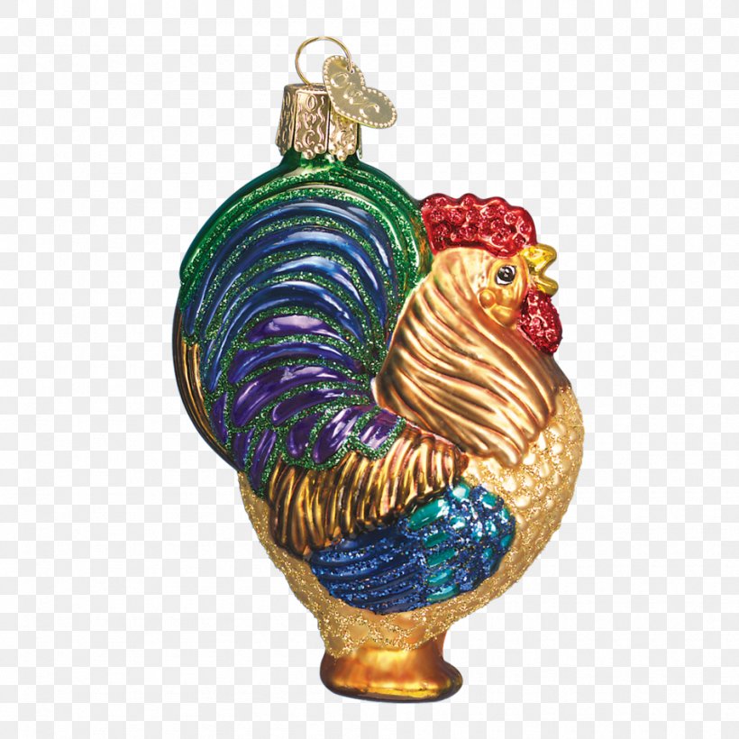 Christmas Ornament Rooster Brahma Chicken Glass, PNG, 950x950px, Christmas Ornament, Bird, Brahma Chicken, Chicken, Christmas Download Free
