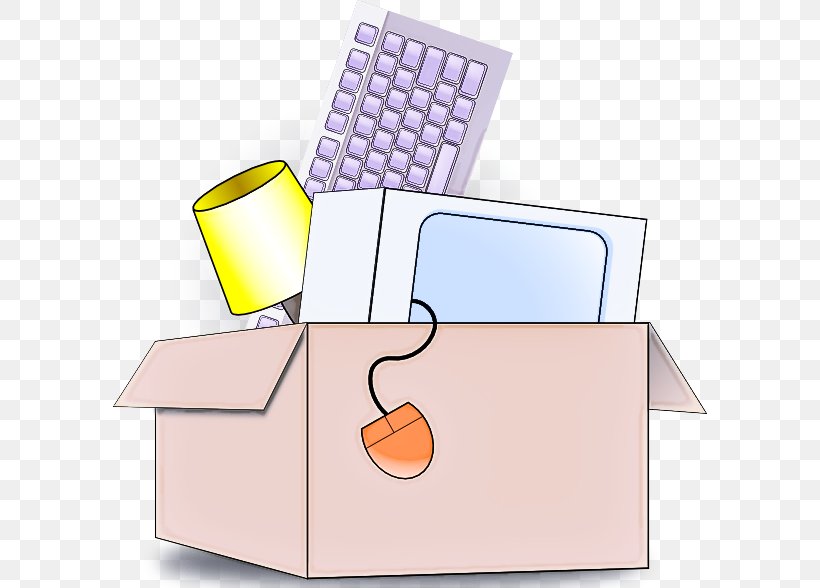 Clip Art Box Carton Office Equipment Desk, PNG, 594x588px, Box, Carton, Desk, Office Equipment, Package Delivery Download Free