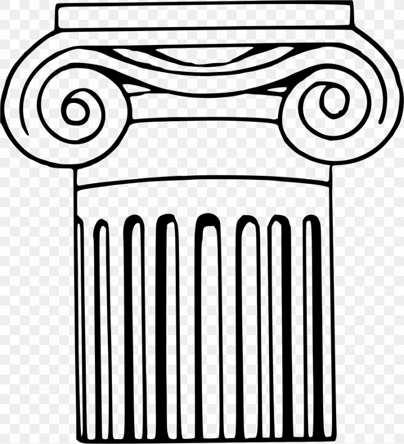 Clip Art Column Openclipart Classical Order Free Content, PNG, 910x1000px, Column, Ancient Greece, Ancient Greek Architecture, Architecture, Blackandwhite Download Free