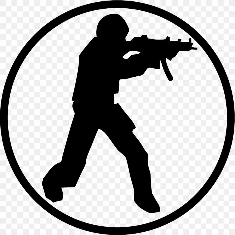 Counter-Strike: Global Offensive Counter-Strike: Source Counter-Strike: Condition Zero Counter-Strike 1.6 Logo, PNG, 1200x1200px, Counterstrike Global Offensive, Area, Artwork, Black, Black And White Download Free