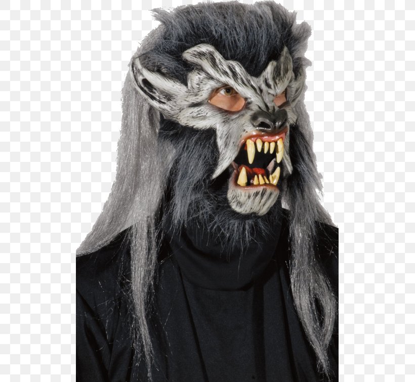 Gray Wolf Mask Halloween Costume Werewolf, PNG, 519x755px, Gray Wolf, Clothing, Clothing Accessories, Costume, Fictional Character Download Free