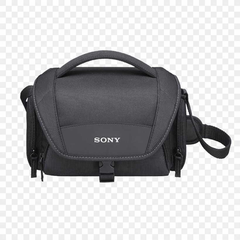 Sony α Camcorder Handycam Cyber-shot, PNG, 1000x1000px, Sony, Bag, Black, Camcorder, Camera Download Free