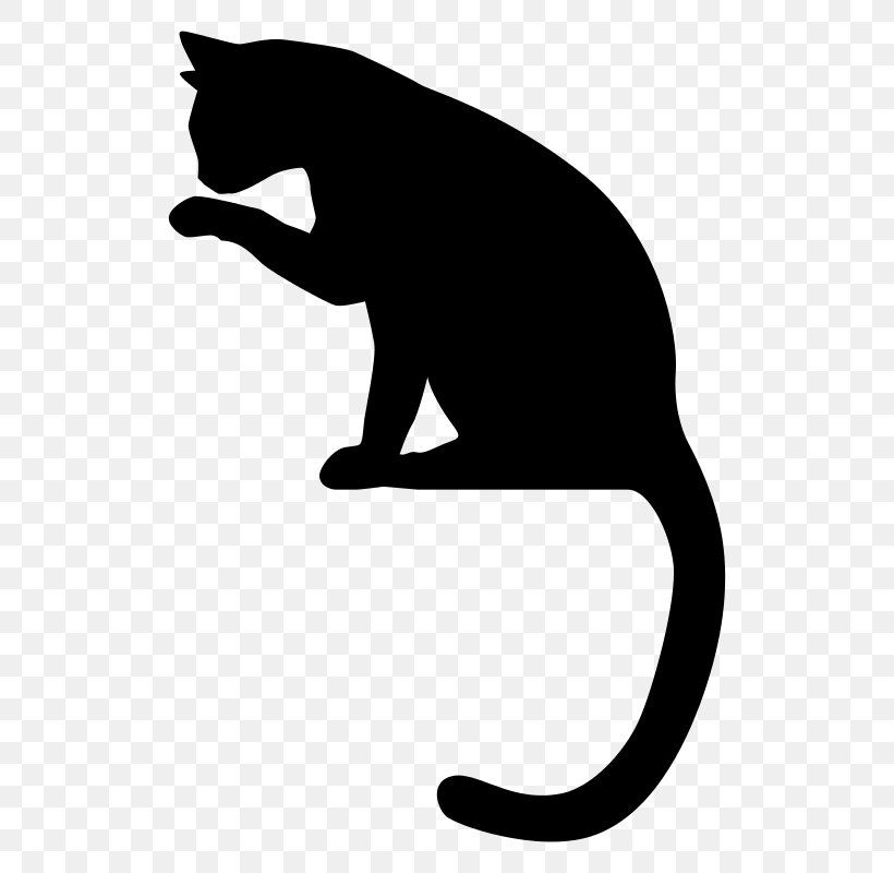 Cat Kitten Silhouette Clip Art, PNG, 800x800px, Cat, Art, Black, Black And White, Black Cat Download Free