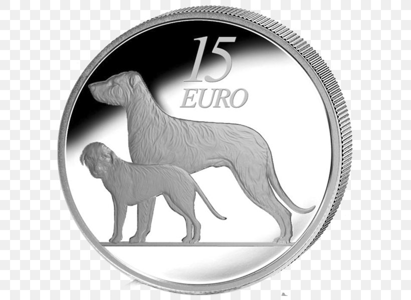 Ireland Euro Coins Dog Breed Retriever, PNG, 600x600px, Ireland, Animal, Black And White, Carnivoran, Coin Download Free