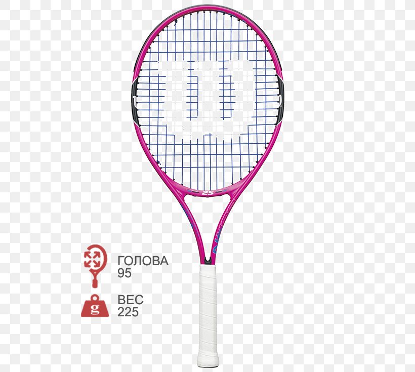 The US Open (Tennis) Racket Wilson Sporting Goods Rakieta Tenisowa, PNG, 560x735px, Us Open Tennis, Babolat, Ball, Head, Magenta Download Free