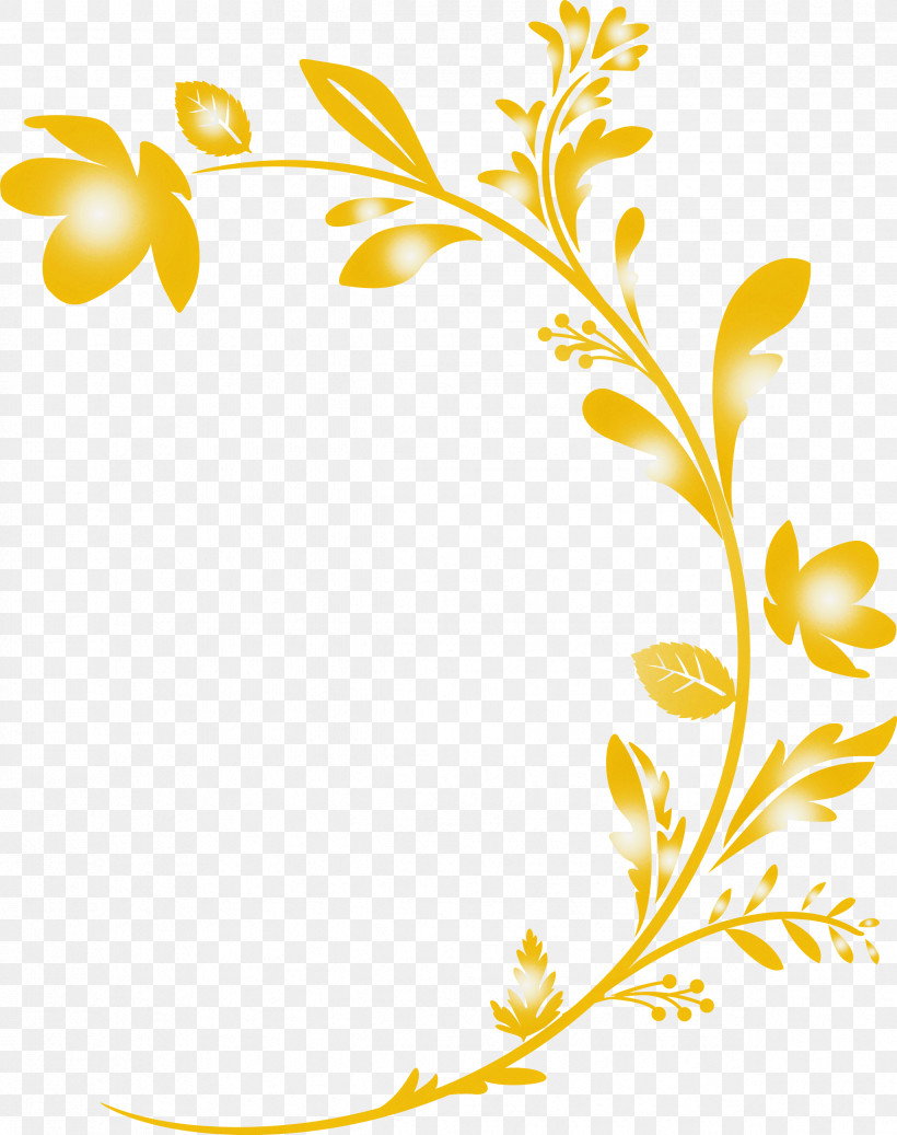 Flower Frame Decoration Frame Floral Frame, PNG, 2372x3000px, Flower Frame, Branch, Decoration Frame, Floral Frame, Leaf Download Free