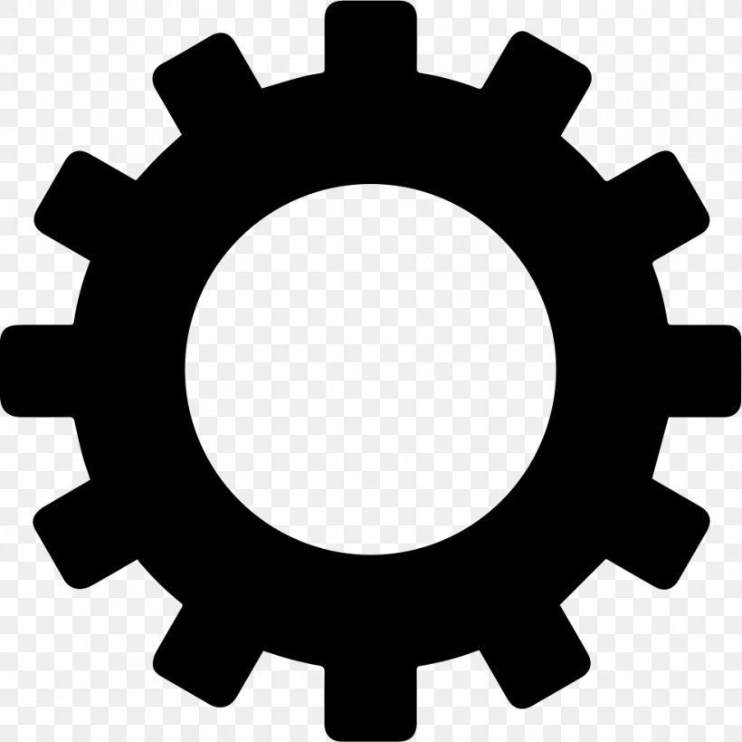 Gear Clip Art, PNG, 981x980px, Gear, Black And White, Cdr, Hardware Accessory, Symbol Download Free