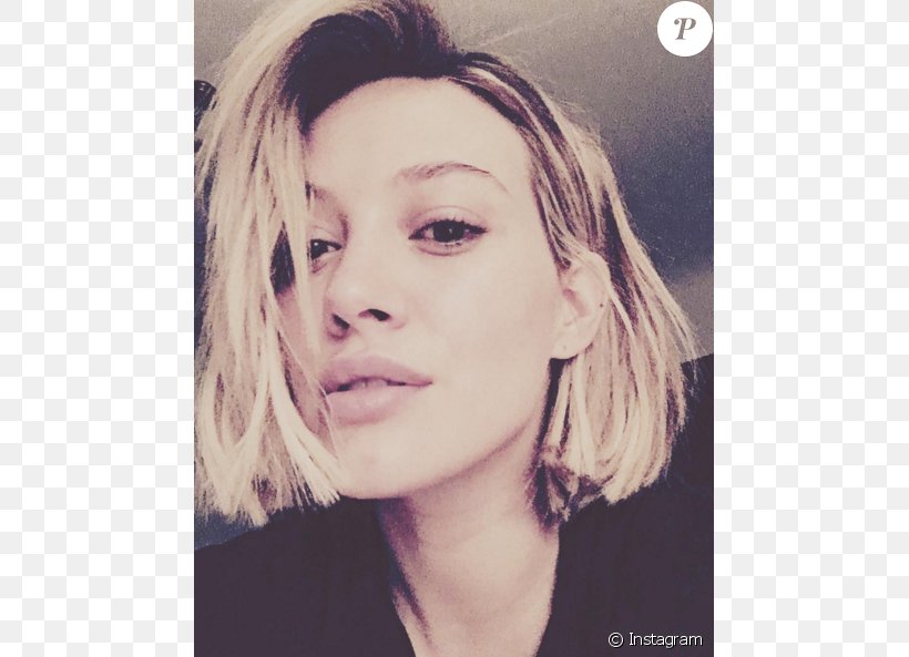 Hilary Duff Bob Cut Hairstyle Lob, PNG, 675x593px, Watercolor, Cartoon, Flower, Frame, Heart Download Free