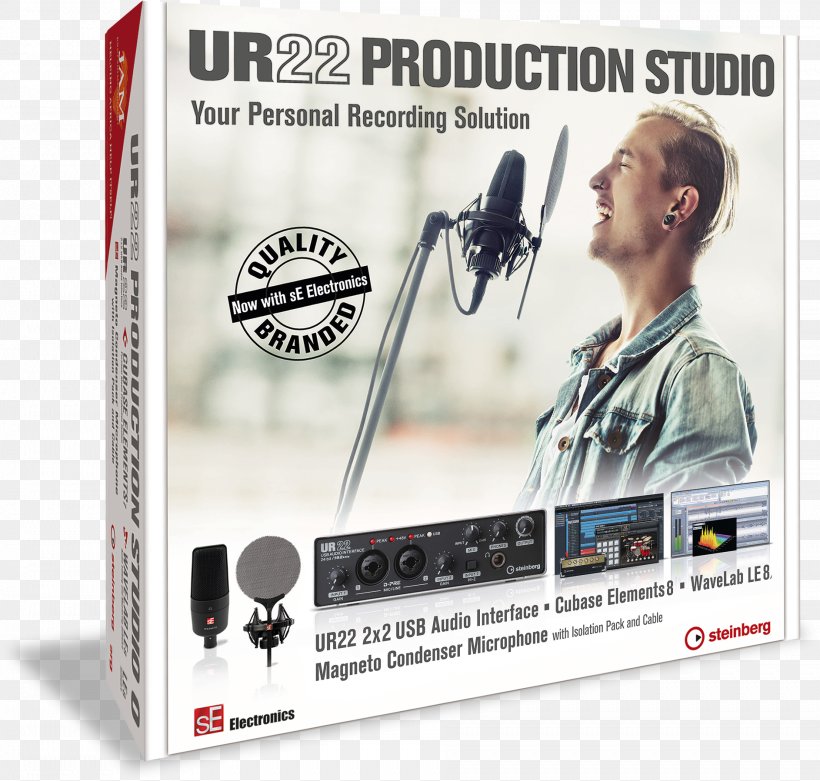 Microphone Steinberg Cubase Steinberg UR22 HALion, PNG, 1886x1797px, Microphone, Advertising, Communication, Computer Software, Digital Audio Workstation Download Free