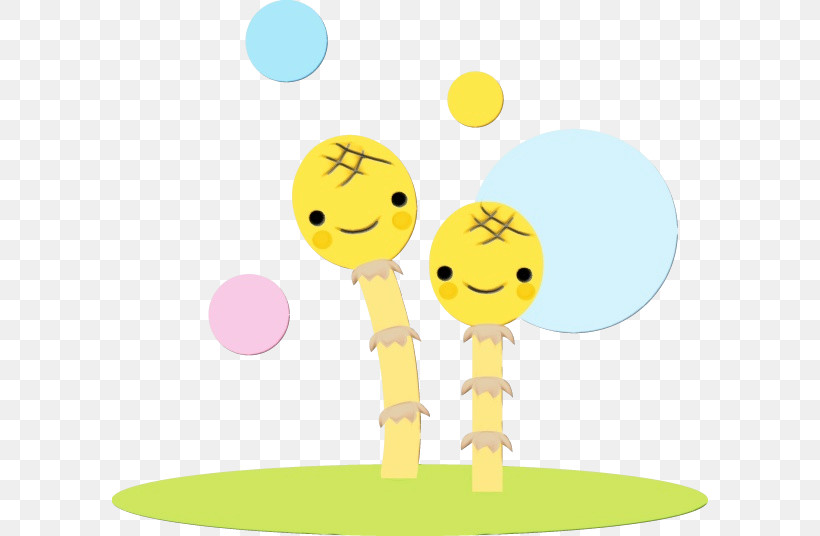 Smiley Yellow Happiness Line Behavior, PNG, 596x536px, Watercolor, Behavior, Happiness, Human, Line Download Free