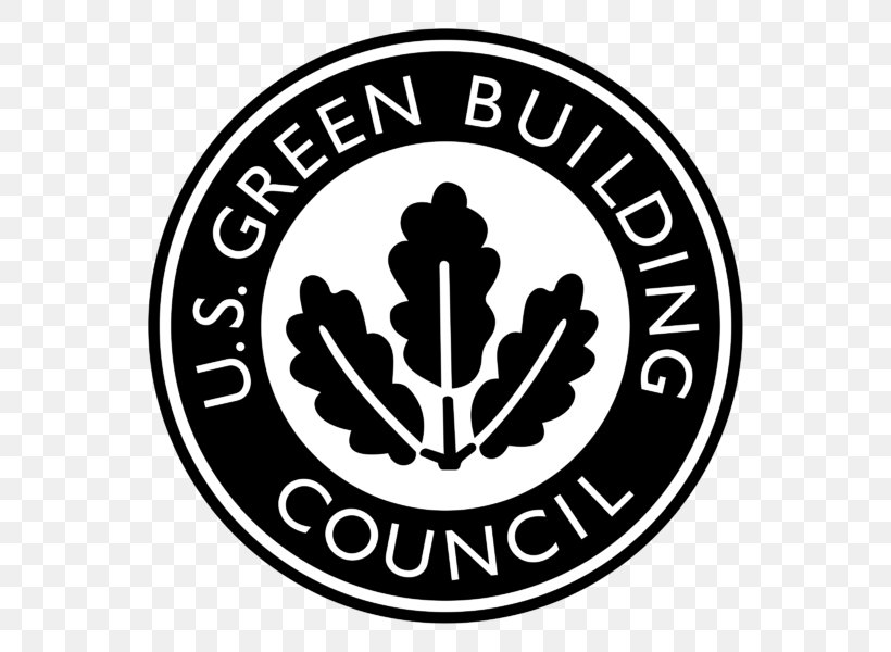 U.S. Green Building Council Renewable Energy Corporation Leadership In Energy And Environmental Design, PNG, 800x600px, Us Green Building Council, Badge, Black And White, Brand, Building Download Free