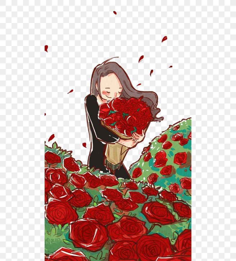 Happiness Garden Roses Love Emotion Good, PNG, 510x908px, Watercolor, Cartoon, Flower, Frame, Heart Download Free