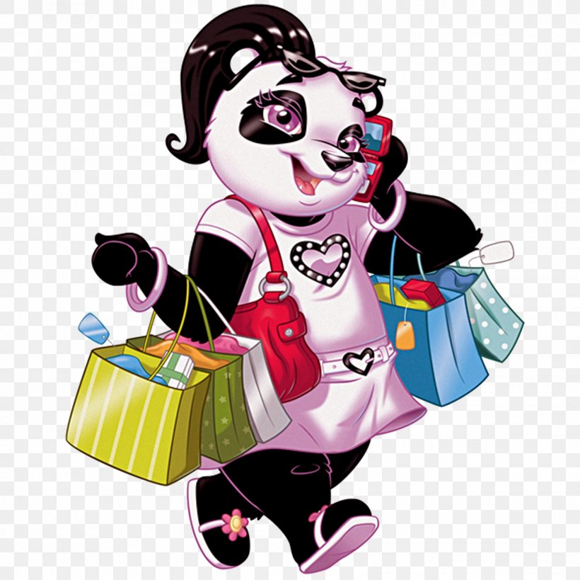 Giant Panda Bear Cartoon Clip Art, PNG, 1600x1600px, Giant Panda, Animal, Animation, Art, Bear Download Free