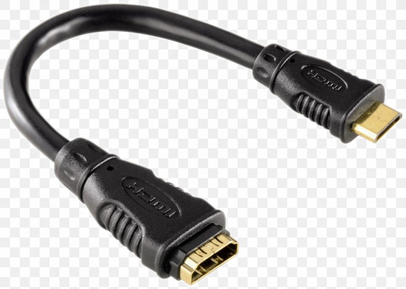 HDMI Adapter Electrical Connector Laptop Electrical Cable, PNG, 1061x756px, Hdmi, Adapter, Cable, Coaxial Cable, Consumer Electronics Download Free