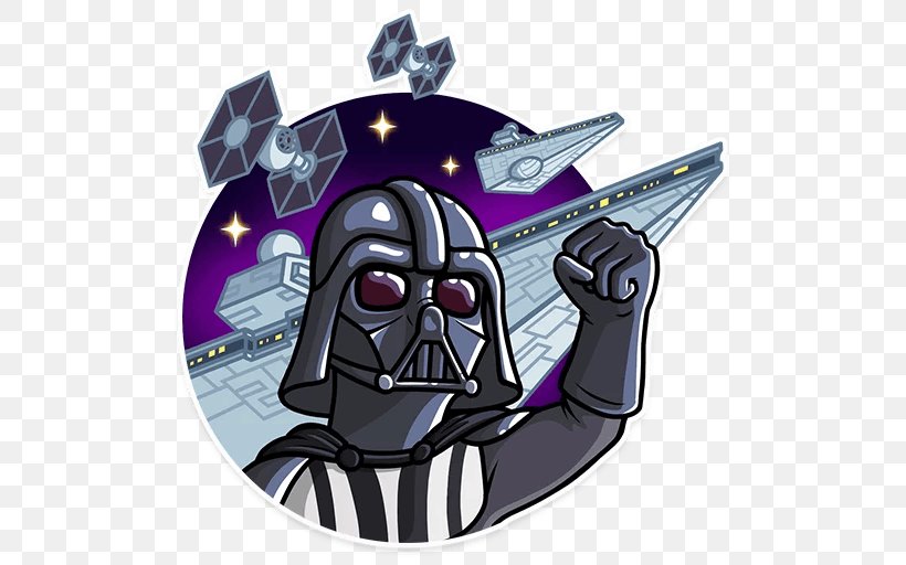 Anakin Skywalker Star Wars Darth Telegram Sticker, PNG, 512x512px, Anakin Skywalker, Author, Cartoon, Character, Darth Download Free