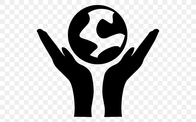 Earth Symbol World Clip Art, PNG, 512x512px, Earth, Black And White, Earth Symbol, Finger, Hand Download Free