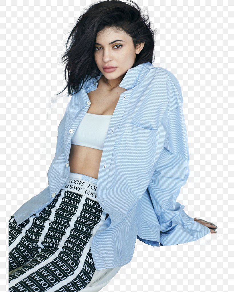 Kylie Jenner Glamour Fashion Beauty Magazine, PNG, 760x1024px, Kylie Jenner, Beauty, Black Hair, Blue, Celebrity Download Free