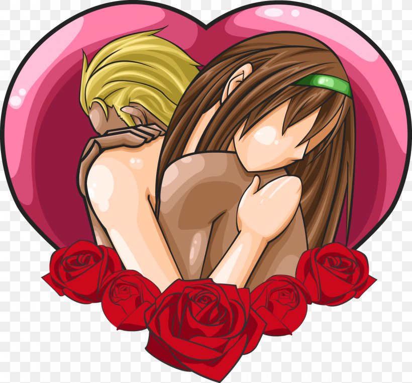 Love Significant Other Kiss, PNG, 1250x1163px, Watercolor, Cartoon, Flower, Frame, Heart Download Free