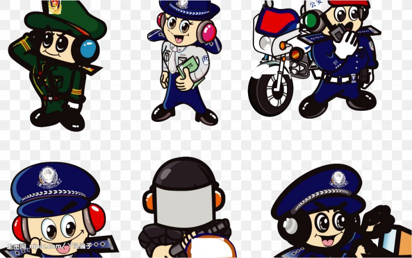 Police Officer Cartoon Q-version, PNG, 1001x629px, Police Officer, Cartoon, Chinese Public Security Bureau, Fictional Character, Headgear Download Free