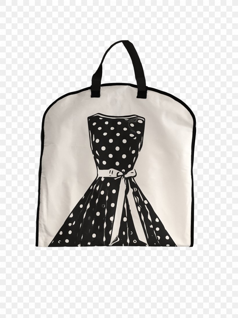 Tote Bag Polka Dot Clothing Garment Bag, PNG, 2588x3452px, Tote Bag, Bag, Black, Black And White, Clothing Download Free
