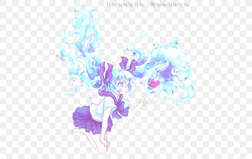 Hatsune Miku Fan Art Drawing, PNG, 500x518px, Watercolor, Cartoon, Flower, Frame, Heart Download Free
