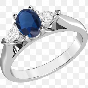 Sapphire - Sapphire Ring Diamond Cut Brilliant PNG