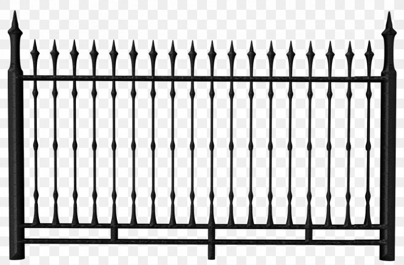 Fence Chain-link Fencing Iron Railing Clip Art, PNG, 831x546px, Fence, Black And White, Chainlink Fencing, Garden, Gate Download Free