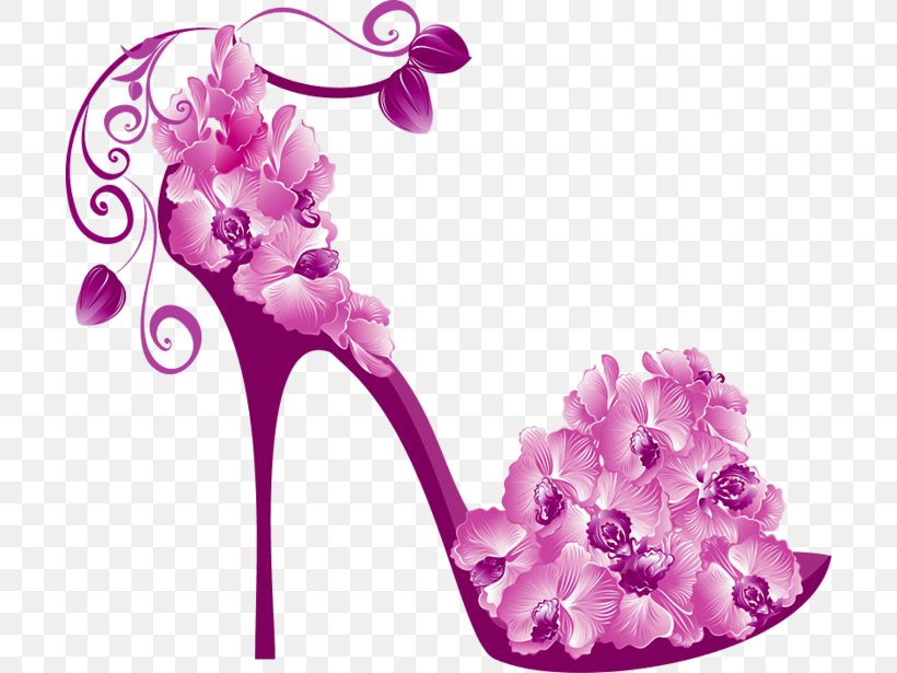 High-heeled Shoe Slipper, PNG, 700x615px, Highheeled Shoe, Blossom, Boot, Cut Flowers, Designer Download Free