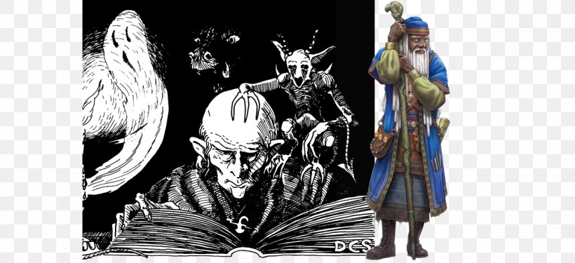Dungeons & Dragons Wizard Cleric Sorcerer Dark Sun, PNG, 1200x550px, Dungeons Dragons, Art, Black And White, Cleric, Costume Design Download Free
