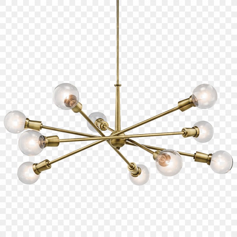 Light Fixture Chandelier Lamp Lighting, PNG, 1000x1000px, Light, Brass, Bronze, Brushed Metal, Ceiling Download Free
