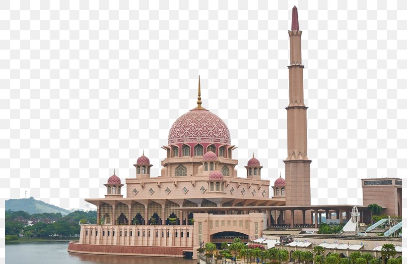 Putra Mosque Mecca Kota Kinabalu City Mosque Putrajaya Lake, PNG, 800x533px, Putra Mosque, Building, Byzantine Architecture, Islam, Khanqah Download Free