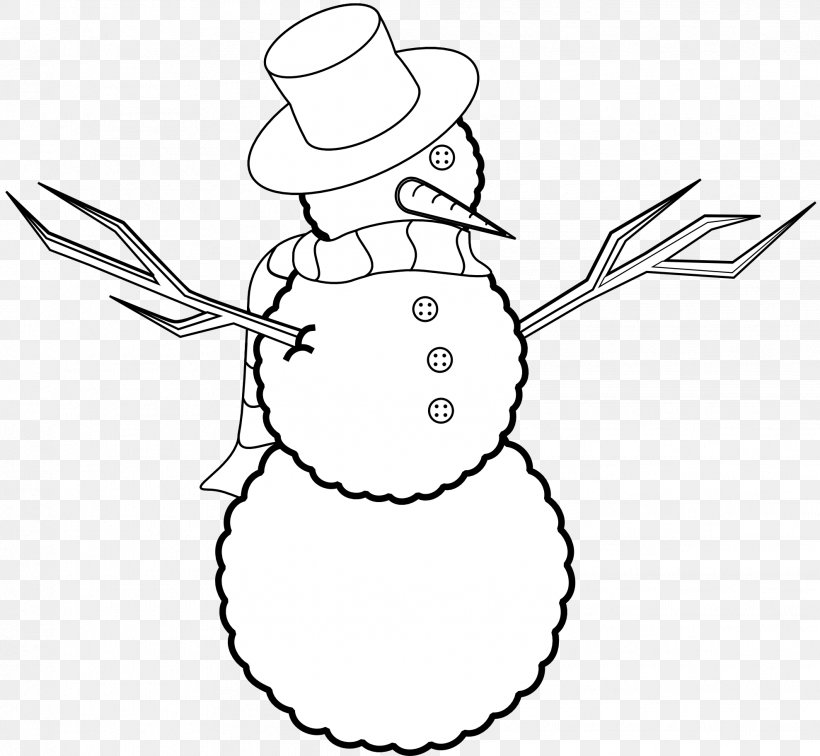 Christmas Snowman Black And White Clip Art, PNG, 1979x1825px, Christmas, Artwork, Beak, Black And White, Christmas Cookie Download Free