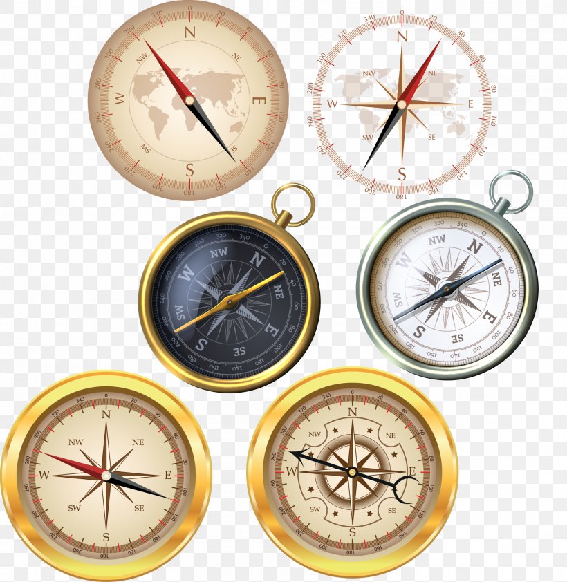 Euclidean Vector Compass, PNG, 1992x2047px, Compass, Clock, Home Accessories, Navigation, Scalable Vector Graphics Download Free