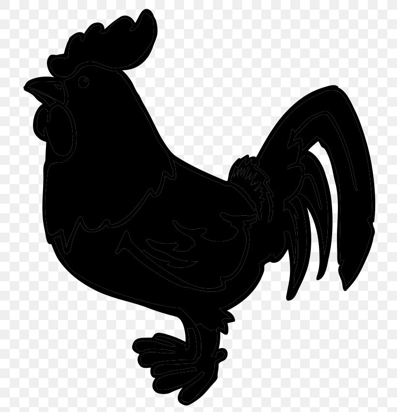 Rooster Silhouette Black Beak Chicken As Food, PNG, 754x850px, Rooster, Beak, Bird, Black, Blackandwhite Download Free
