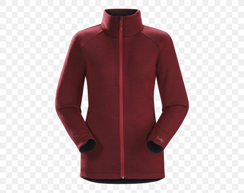 Arc'teryx A2b Vinta Jacket W Product Design Sleeve Polar Fleece, PNG, 650x650px, Sleeve, Hood, Jacket, Maroon, Neck Download Free